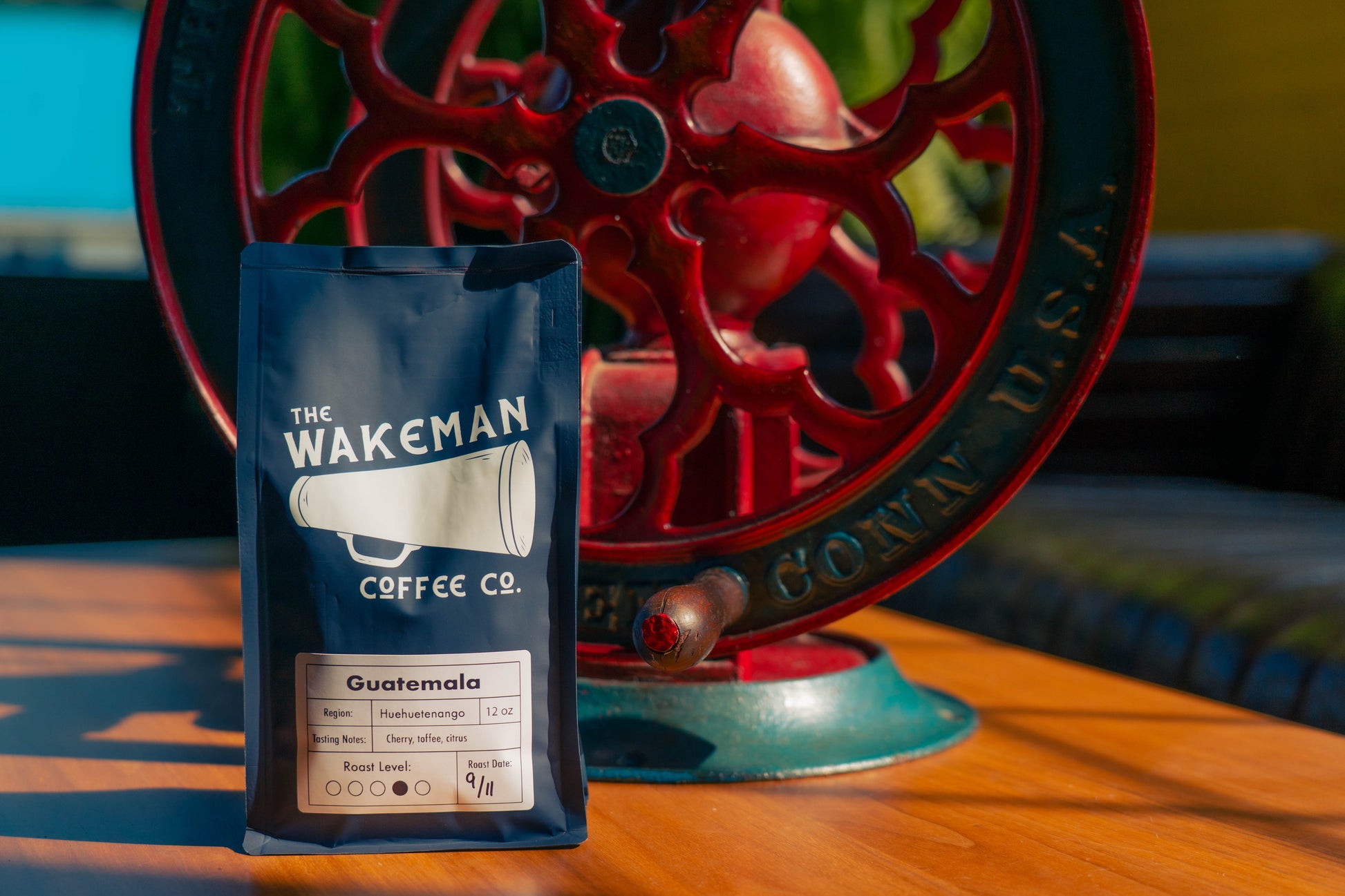 Wakeman Coffee Co, Guatemala Coffee Beans 12 oz. Bag, Detailed product photo Front Side 